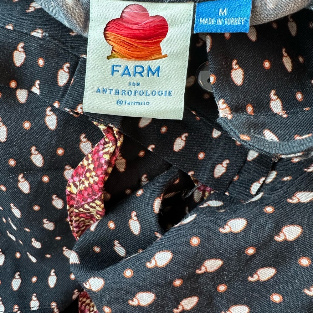 FARM for Anthropologie Farm Rio Tucker Paperbag Pants Size M - Picture 2 of 2